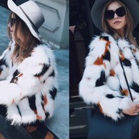 Foxy Mama Faux Fur Coat - Thumbnail 1