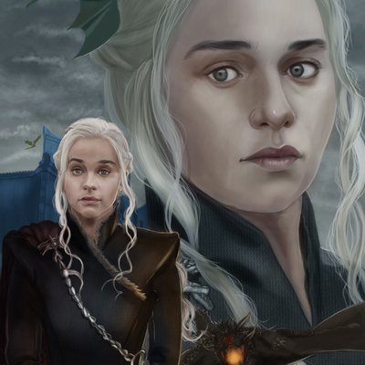 Daenerys targaryen dragonstone print