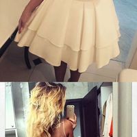 Short homecoming dress, lace homecoming dress, junior homecoming dress, seen through back homecoming dress, cheap homecoming dress, PD15065 - Thumbnail 1