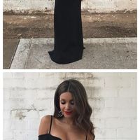 Long prom dresses, black prom dress, sexy prom dress, mermaid prom dress, off the shoulder prom dress, party dress, PD15434 - Thumbnail 1