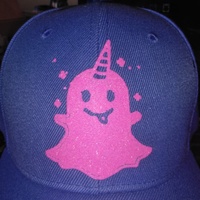 Custom Pink Ghost hat  - Thumbnail 1
