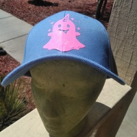 Custom Pink Ghost hat  - Thumbnail 2