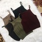 Sleeveless Knit Crop Tops