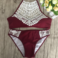  Women Sexy Bikini Set lace Swimsuit Beachwear Bathing Suit Brazilian Biquini - Thumbnail 1