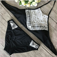  Women Sexy Bikini Set lace Swimsuit Beachwear Bathing Suit Brazilian Biquini - Thumbnail 2