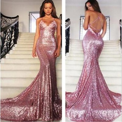Long prom dress, popular prom dress, sexy prom dress, sequin prom dress, cheap prom dress, backless prom dress, mermaid prom dress, pd15157