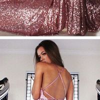 Long prom dress, popular prom dress, sexy prom dress, sequin prom dress, cheap prom dress, backless prom dress, mermaid prom dress, PD15157 - Thumbnail 1