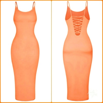 Fitted Spaghetti strapped body dress