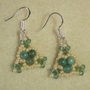 African Jade Triangle Earrings-1