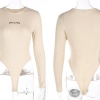 Peachy Keen Ribbed Bodysuit - Thumbnail 3