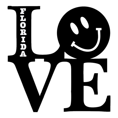  Hurricane support Love Texas and Florida outdoor handmade vinyl decal Temporarly available