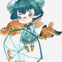 [Double Sided] Rain Demon Acrylic Charm - Thumbnail 3