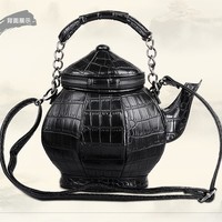 Teapot Shaped Handbag - Thumbnail 2