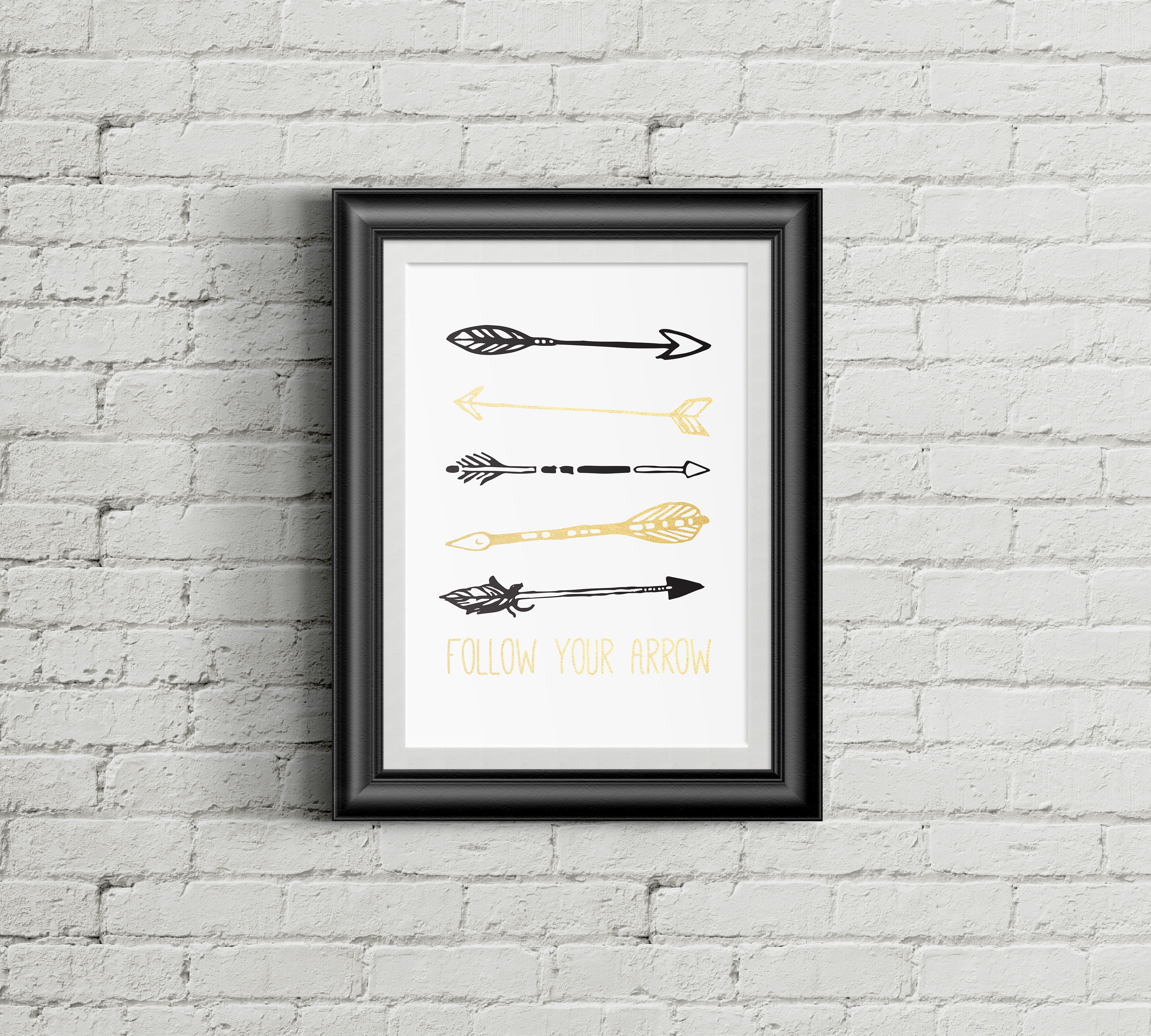 Image of Follow Your Arrow | Gold Print