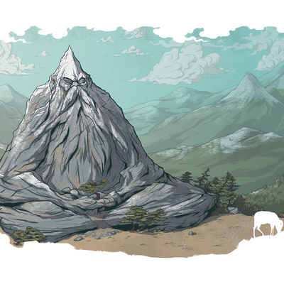 Spirits - mountain - print