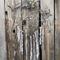 Crochet Wildflower Dreamcatcher 