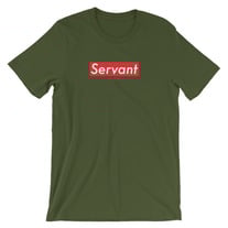 Servant box logo tee - olive