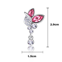 Crystal Petal  Handmade Earring Premium Gemstone Earring Stud Earring Dangle Earring for Women&Girls - Thumbnail 3