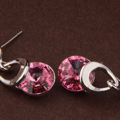 Fashion handmade jewelry high quality premium gemstone earring stud earring for women&girls