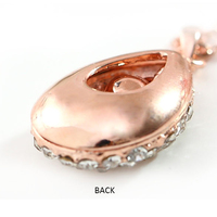 Crystal Teardrop Pendant Handmade Necklace Rhinestone Water Drop Necklace Premium Gemstone Gold Necklace for Women&Girls - Thumbnail 2