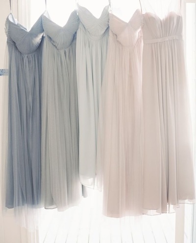 Sweetheart Long Soft Chiffon Bridesmaid Dresses