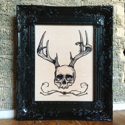 "urban muse" framed mounted print