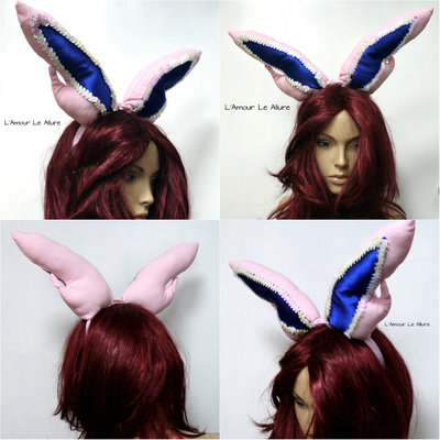 Sylveon ear headband cosplay dance costume rave bra rave wear halloween burlesque show girl