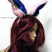 Sylveon Ear Headband Cosplay Dance Costume Rave Bra Rave Wear Halloween Burlesque Show Girl - Thumbnail 1