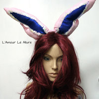 Sylveon Ear Headband Cosplay Dance Costume Rave Bra Rave Wear Halloween Burlesque Show Girl - Thumbnail 3