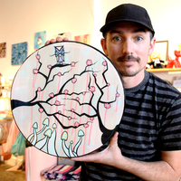 Original Painting - Mushroom Hunter - Thumbnail 1
