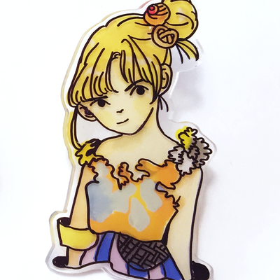 Pretzel handmade pin