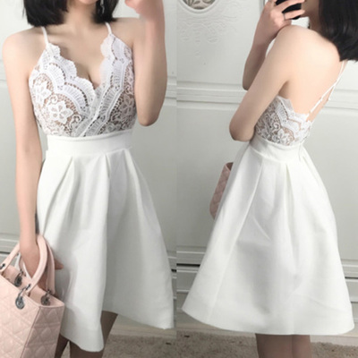 Short homecoming dress, lace homecoming dress, lovely homecoming dress, cheap homecoming dress, party dress, junior homecoming dress, PD15259