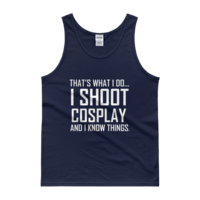 I Shoot Cosplay...And Know Things (Men Cut Tank Top) - Thumbnail 2