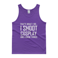 I Shoot Cosplay...And Know Things (Men Cut Tank Top) - Thumbnail 3