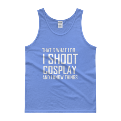 I shoot cosplay...and know things (men cut tank top)