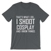 I Shoot Cosplay (And I Know Things) - Men's Cut T-Shirt - Thumbnail 3