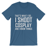 I Shoot Cosplay (And I Know Things) - Men's Cut T-Shirt - Thumbnail 6
