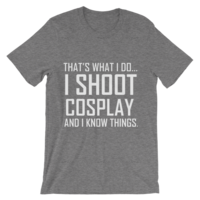 I Shoot Cosplay (And I Know Things) - Men's Cut T-Shirt - Thumbnail 7