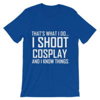 I Shoot Cosplay (And I Know Things) - Men's Cut T-Shirt - Thumbnail 8