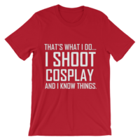 I Shoot Cosplay (And I Know Things) - Men's Cut T-Shirt - Thumbnail 9