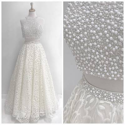 Two Pieces Beading Prom dresses,sexy prom dress,Evening Dress,Charming prom dress, long prom dress,prom dresses, elegant prom dress, prom dress Z168