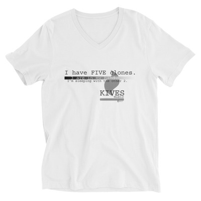 Kives music - unisex short sleeve v-neck t-shirt