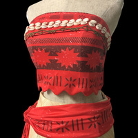 P500 moana costume with shells dirt effect printing custom made size - Thumbnail 1