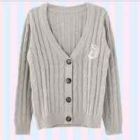 Harajuku cute beauty girl warrior moon embroidery sweater - Thumbnail 3