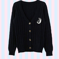 Harajuku cute beauty girl warrior moon embroidery sweater - Thumbnail 4