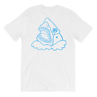 Sharkweek white Unisex short sleeve double sided  t-shirt - Thumbnail 1