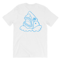 Sharkweek white Unisex short sleeve double sided  t-shirt - Thumbnail 2