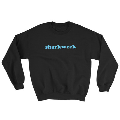 Sharkweek double sided unisex sweatshirt