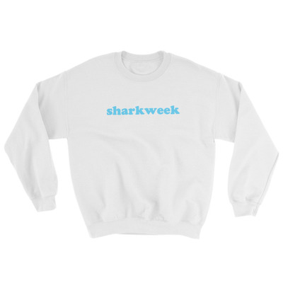 Sharkweek white Unisex double sided Sweatshirt