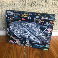 "The Fast and Furious Falcon" Print on Wood - Thumbnail 1